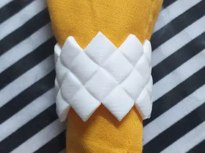 Interlaced Napkin Ring 3D print model