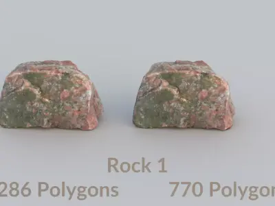 Realistic Rock Scan 2 Free low-poly 3D model