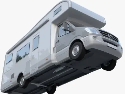 Motorhome mercedes benz rv 3D model