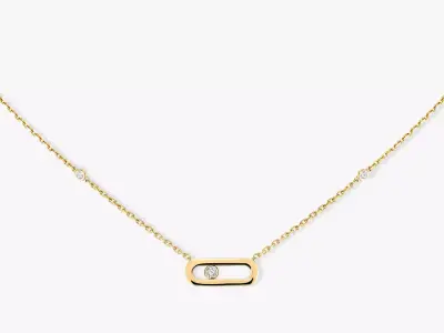 messika Gold Move Uno Yellow Gold Diamond Necklace 3D print model