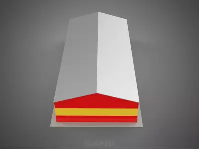 GARAGE FIRE STATION HOUSE HALL DEPARTMENT 5 CAR TRUCK ENGINE BAY 3D model