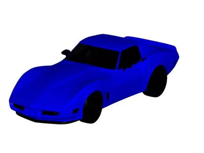 Chevrolet orvette Stingray 1982 3D model