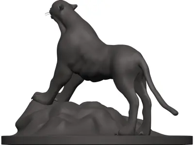 Cheetah panther 3D model