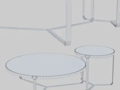 CAGE COFFEE TABLE Low-poly 3D model