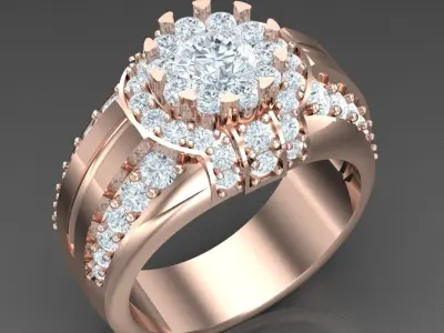 Luxury Men Rings Designs 5MR049 3D print model