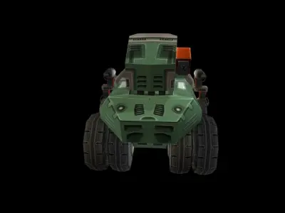 Tank GB Boss Low-poly 3D model