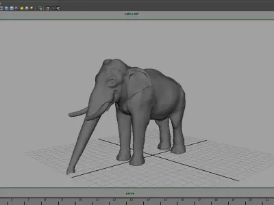 elephant 3d model 3D model purchase