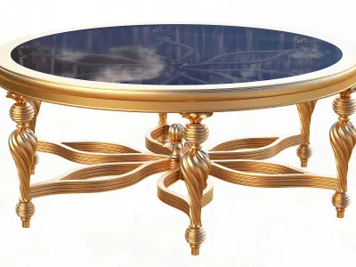 Classic Tea Table Furniture Design SW Yegane Low-poly 3D model