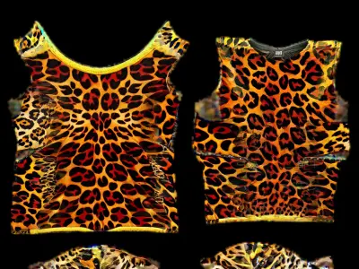 Leopard top PBR 4k Low-poly 3D model