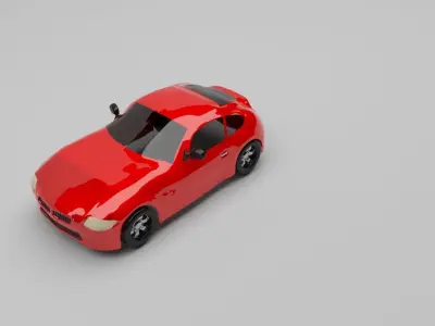 Red Car 3D model