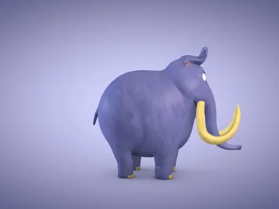 Mammoth Low-poly 3D model