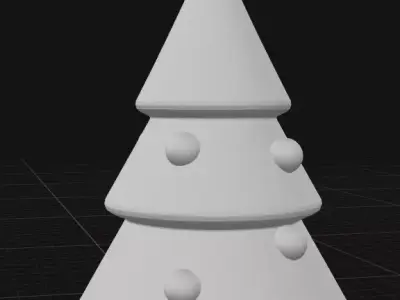 miniature Christmas tree 3D print model