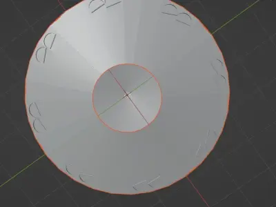 Doppler on wheels radar 2004 made in blender Low-poly 3D model