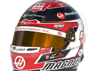 F1 Haas Helmets 2023 3D model