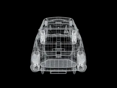 Aston Martin DB5 Low-poly 3D model