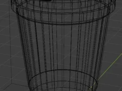 low poly glass of coffee Free low-poly 3D model