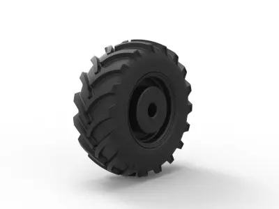 Offroad wheel 5 3D print model