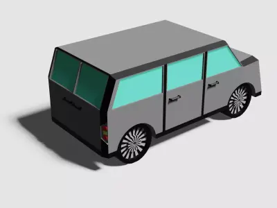 Futuristic pickup Free 3D model