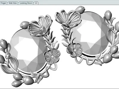 Earring 3D print model buy