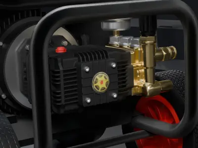 Car washing machine High Pressure Washer 3D model