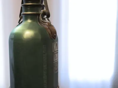 Steampunk Potion Bottle Low-poly 3D model