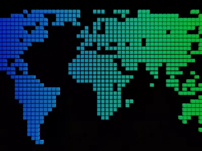 Wall map cubes 3D model