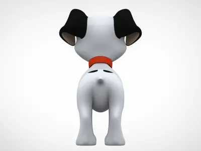 Lucky  Low-poly 3D model