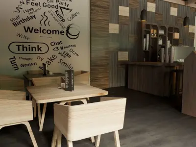 3D model Coffee Restaurant Bar 3D model