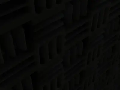 Waffle Grid Acoustic Foam Panels 3D model