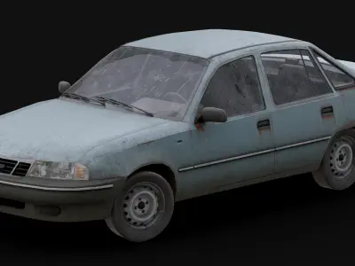 Daewoo - Nexia Low-poly 3D model