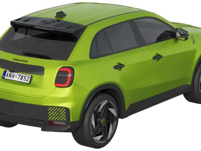 Fiat 600e Abarth 3D model