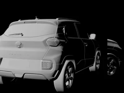 Tata Punch 3D  Low-poly 3D model