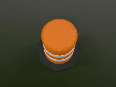 Large traffic cone  Free low-poly 3D model