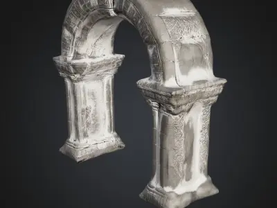 Gothic Archway - 3D Model for Historical and Fantasy Settings 3D model