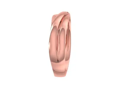 Round Diamond Women Wedding Band 3dm STL OBJ FBX Render Details 3D print model