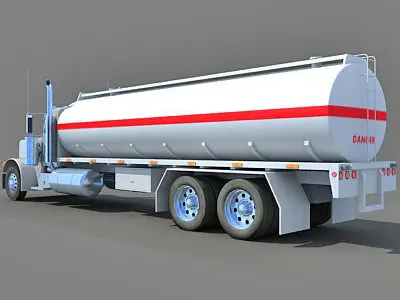 Heavy Tanker Truck 3D model