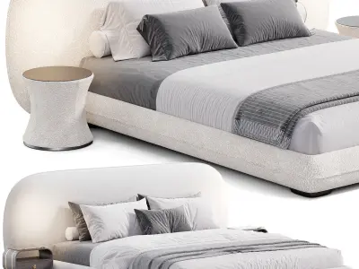 Bari bed by Como Casa 3D model