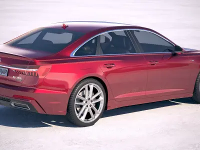 Audi A6 sedan S-Line 2019 3D model
