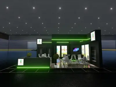 8x6 Exhibition Stand 3D model