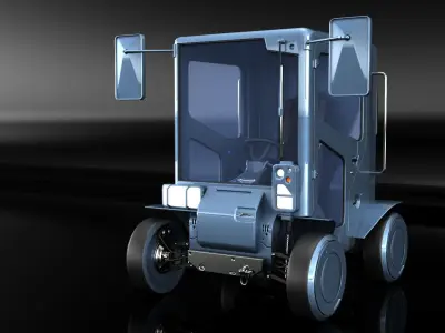 Sci-fi Urban Cruiser 3D model