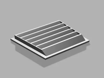 1 10 Rc Drift Hood Vent Accessory 3D print model