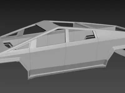 Tesla CyberTruck 3D print model