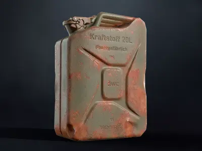 Jerrycan 20L Low-poly 3D model