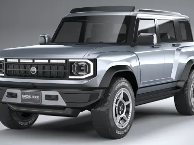 Generic Offroad EV v1 2022 LowPoly 3D model