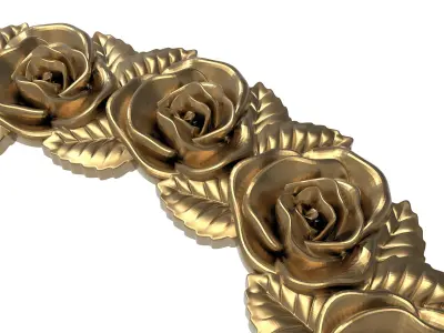 Carved Picture Frame 3D model 13