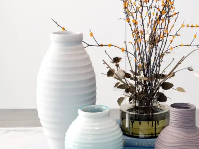 decoration style New Chinese vase 3D model