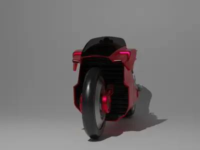 Cyberpunk style Motorbike Free 3D model