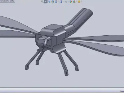 dragonfly robot 3D print model
