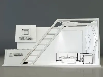 Booth Exhibition Stand a324b 3D model