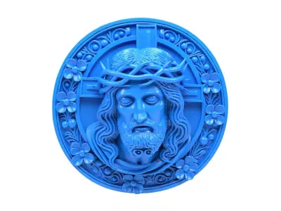 Christ medal 3D print model